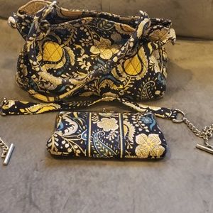 Vera Bradley Ellie Blue bag and wallet